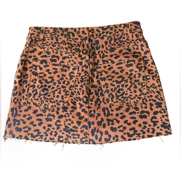 WE THE FREE Animal Print Denim Mini Skirt - Picture 5 of 8